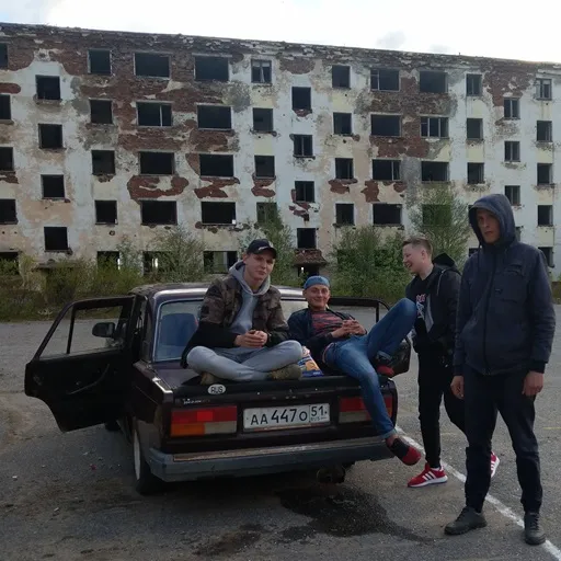 Jongeren in Oblast Moermansk, Rusland
